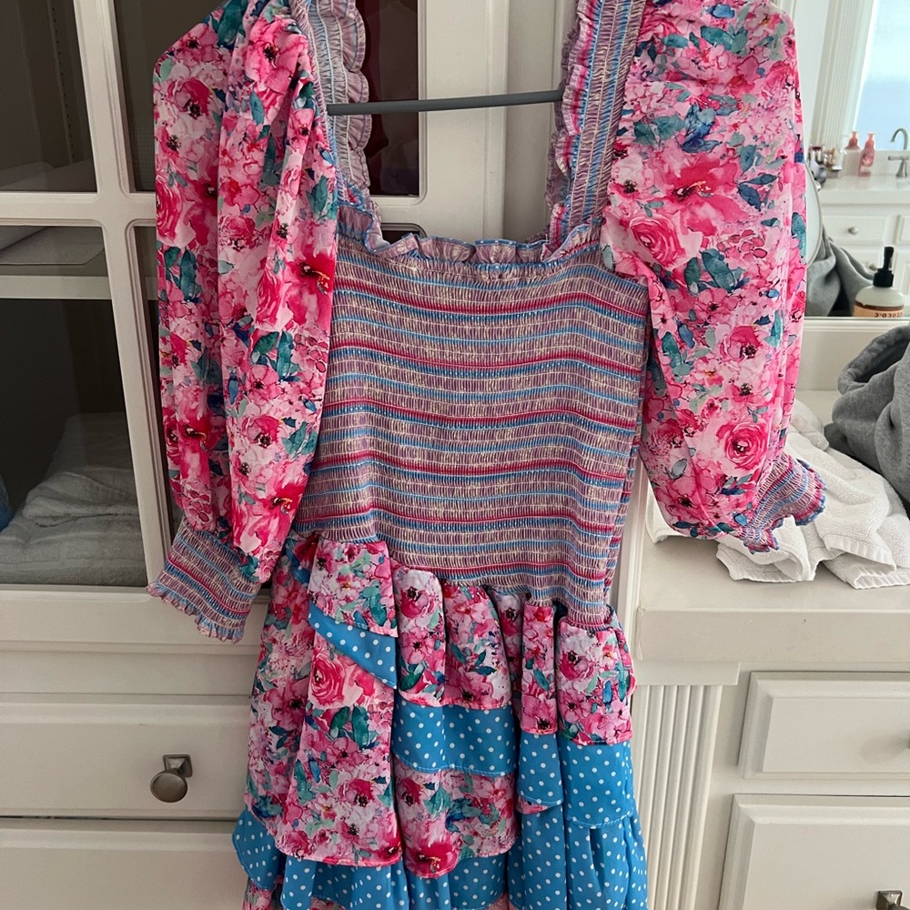 Mini puff sleeve dress